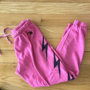 Pink ⚡️⚡️⚡️Aviator Nation sweatpants size S